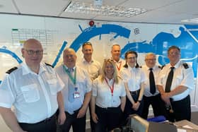 Alan Feast and members of MVS Northumbria. Picture c/o Highlights PR