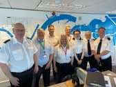 Alan Feast and members of MVS Northumbria. Picture c/o Highlights PR