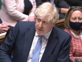 Prime Minister Boris Johnson speaks during Prime Minister's Questions in the House of Commons, London. PA Photo. Picture date: Wednesday February 9, 2022. See PA story Politics PMQs. Photo credit should read: House of Commons/PA Wire