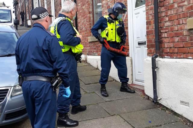 Police seized prescription drugs and over £14,000 in cash during the raids.