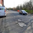 Several large potholes on Boldon Lane in South Shields.