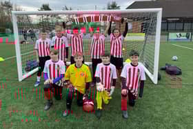 Some of the winning players at St Matthew's Catholic Primary School.