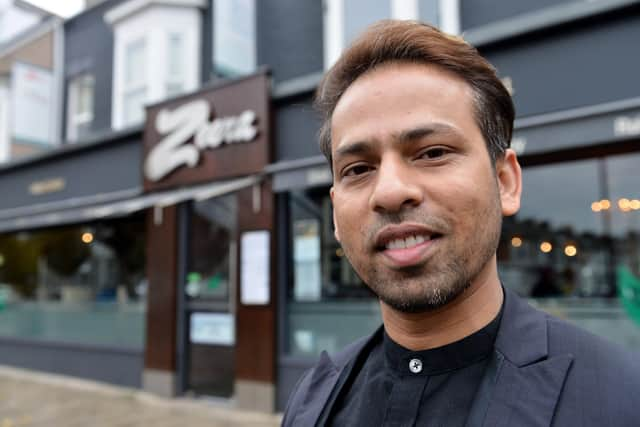 Shahanoor Choudhury owner and director of Zeera Restaurant. Picture by FRANK REID 