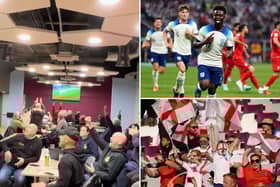 England fans in South Shields celebrated six of the best against Iran at South Shields FC