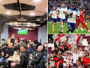 England fans in South Shields celebrated six of the best against Iran at South Shields FC