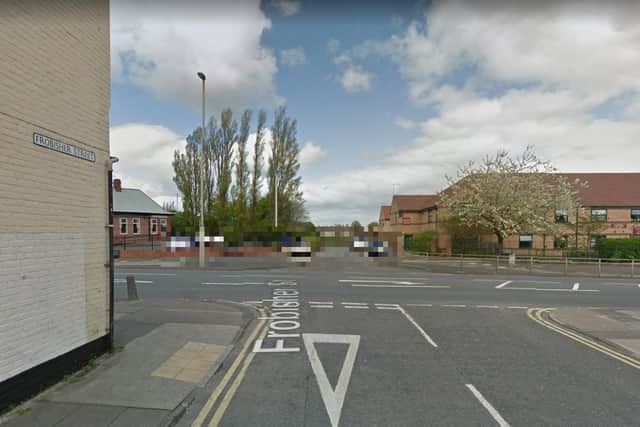 Witnesses saw the motorist drive from Frobisher Street into and across Albert Road, then crash into a bench.