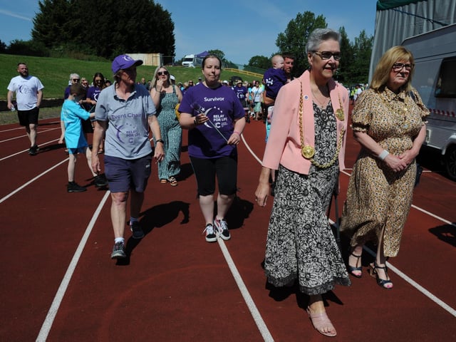 Cancer Research Relay for Life at Monkton Stadium, Jarrow.