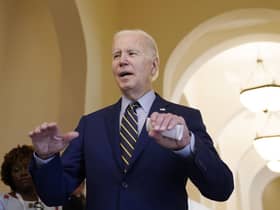US President Joe Biden speaks to media about the Democrats keeping the Senate before the Association of Southeast Asian Nations (ASEAN) summit in Cambodia. Picture: AP Photo/Alex Brandon
