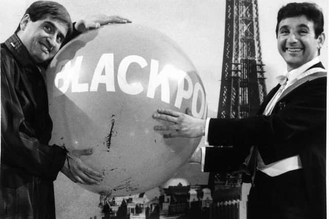 Mike and Bernie Winters in Blackpool in 1965.Bernie went on to host a game show in 1983 called Make Me Laugh.