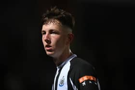 Newcastle United midfielder Joe White.
