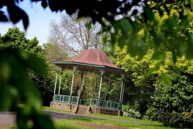 The bandstand at West Park in South Shields.