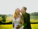 Brontë Bates and her husband Daniel on their wedding day.
