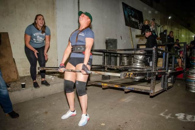 April Casey has been crowned the UK's strongest police woman