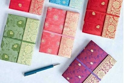 Medium Sari Fabric Notebook £8.95