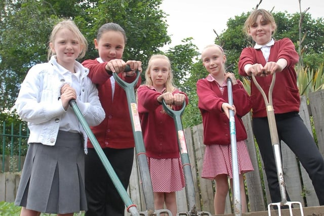 Do you recognise the young gardeners from the school?