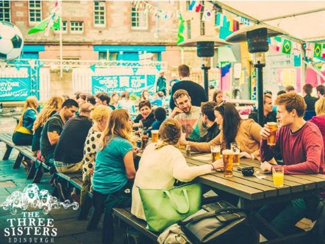 The Three Sisters in Cowgate will be opening their courtyard to drinkers on April 26.