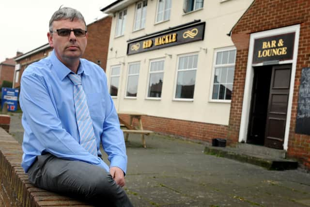 Lee Hughes, landlord at the Red Hackle