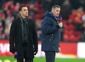 Gary Neville and Jamie Carragher. (Photo by Michael Regan/Getty Images)