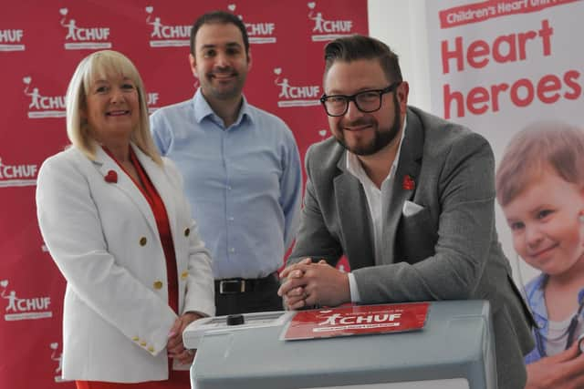 Sergio Petrucci, right, at Newcastle's Freeman Hospital Heart unit.