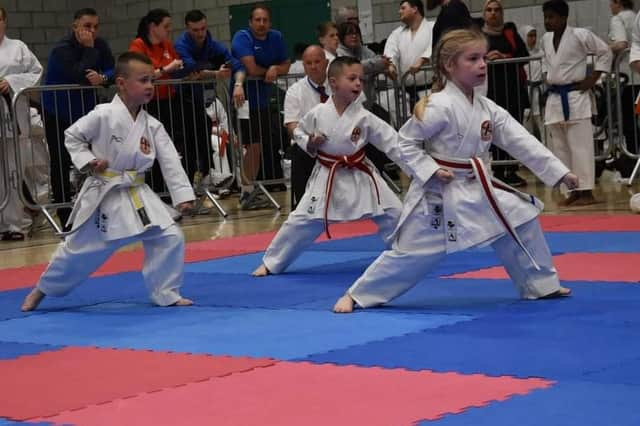 Holly Millward, Josh Parkin and Jack Day going through their paces