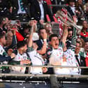 Sunderland celebrate promotion to the Premier League (Photo by Mike Hewitt/Getty Images).