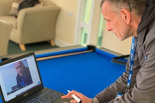KEY Project staff offer online support to vulnerable young people.