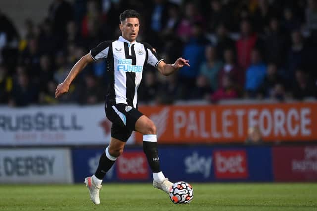 Newcastle United defender Fabian Schar. (Photo by Michael Regan/Getty Images)