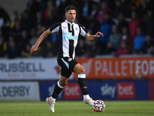 Newcastle United defender Fabian Schar. (Photo by Michael Regan/Getty Images)