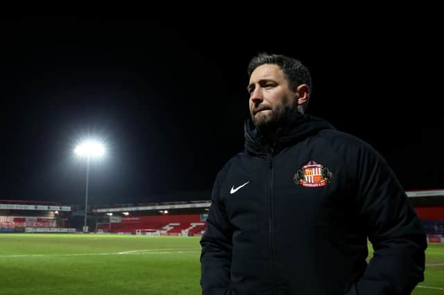 Sunderland head coach Lee Johnson