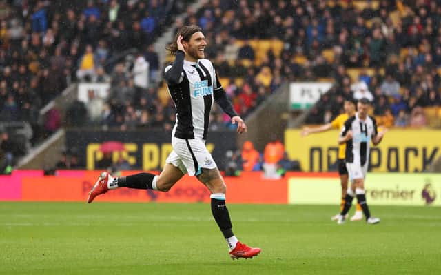 Jeff Hendrick scoring against Wolves. Naomi Baker/Getty Images
