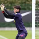 James Trafford with England Under-21s