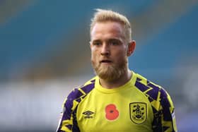 LONDON, ENGLAND - OCTOBER 31: Alex Pritchard of Huddersfield Town looks on during the Sky Bet Championship match between Millwall and Huddersfield Town at The Den on October 31, 2020 in London, England. (Photo by James Chance/Getty Images)