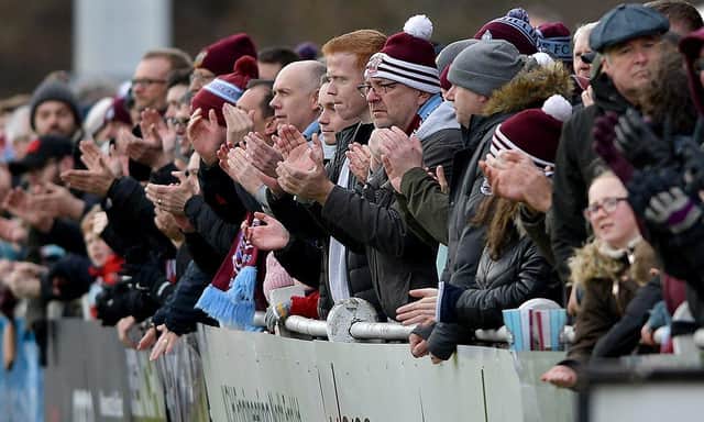 South Shields supporters.