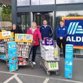 Volunteers purchasing food for food banks within South Tyneside during the pandemic.
