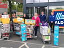 Volunteers purchasing food for food banks within South Tyneside during the pandemic.