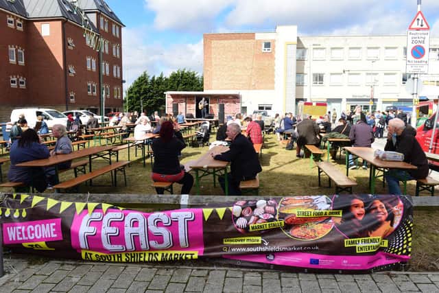 Food festival in South Shields Market Place