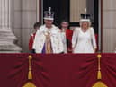 King Charles III and Queen Camilla on the Buckingham Palace balcony after the Coronation (Picture: Dan Kitwood/Getty Images)