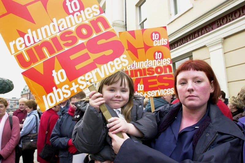 Do you recall the protesters gathered outside Mansion House in February 2001? They were to speak out against plans to axe the warden service, pictured was home carer Nicola Davey, of Balby Bridge, Doncaster, and her daughter Danielle Budding, aged four.