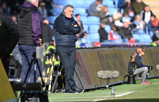 Sunderland head coach Tony Mowbray.