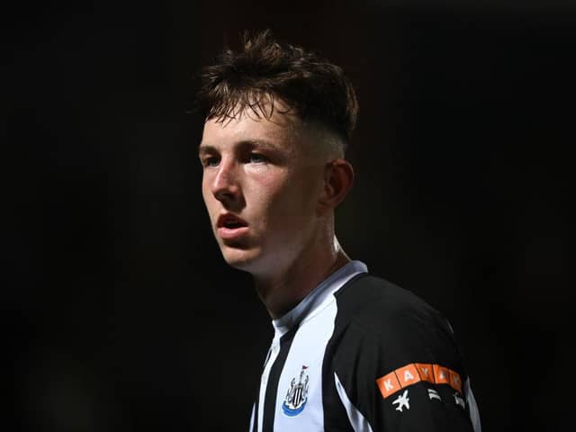Newcastle United starlet Joe White. (Photo by Michael Regan/Getty Images)