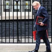 Prime Minister Boris Johnson leaves 10 Downing Street on May 26. Picture: Leon Neal/Getty Images.