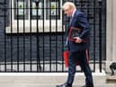 Prime Minister Boris Johnson leaves 10 Downing Street on May 26. Picture: Leon Neal/Getty Images.