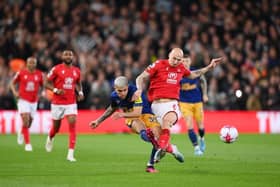 Jonjo Shelvey in action for Nottingham Forest against Newcastle United last month. (Photo by Shaun Botterill/Getty Images)