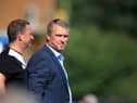 Lee Clark manager of Bury during the pre season friendly game against Huddersfield Town at Gigg Lane on July 16, 2017 in Bury, England. (Photo by Clint Hughes/Getty Images)