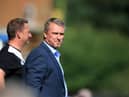 Lee Clark manager of Bury during the pre season friendly game against Huddersfield Town at Gigg Lane on July 16, 2017 in Bury, England. (Photo by Clint Hughes/Getty Images)
