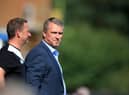 Lee Clark manager of Bury during the pre season friendly game against Huddersfield Town at Gigg Lane on July 16, 2017 in Bury, England. (Photo by Clint Hughes/Getty Images)