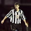 20 Nov 1999:  Rob Lee of Newcastle United in action during the FA Carling Premier League match against Watford played at Vicarage Road in Watford, England. The game finished in a 1-1 draw. \ Mandatory Credit: Mark Thompson /Allsport