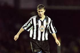 20 Nov 1999:  Rob Lee of Newcastle United in action during the FA Carling Premier League match against Watford played at Vicarage Road in Watford, England. The game finished in a 1-1 draw. \ Mandatory Credit: Mark Thompson /Allsport