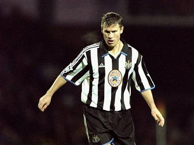 Rob Lee of Newcastle United in action during the FA Carling Premier League match against Watford played at Vicarage Road in Watford, England. The game finished in a 1-1 draw. \ Mandatory Credit: Mark Thompson /Allsport