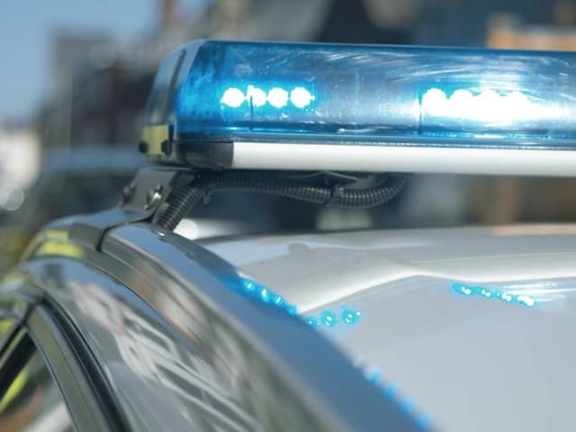 He was stopped by police officers in South Shields.